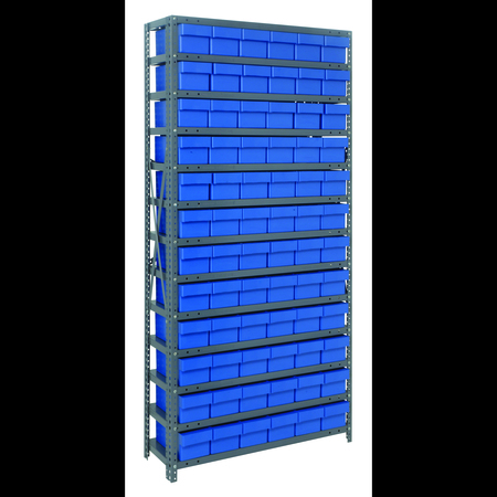 QUANTUM STORAGE SYSTEMS Euro Drawers Shelving System 2475-603BL